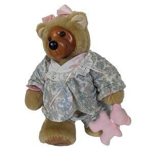Robert Raikes Courtney Bear Signed Numbered Plush Teddy in PJ's Collectible‎
